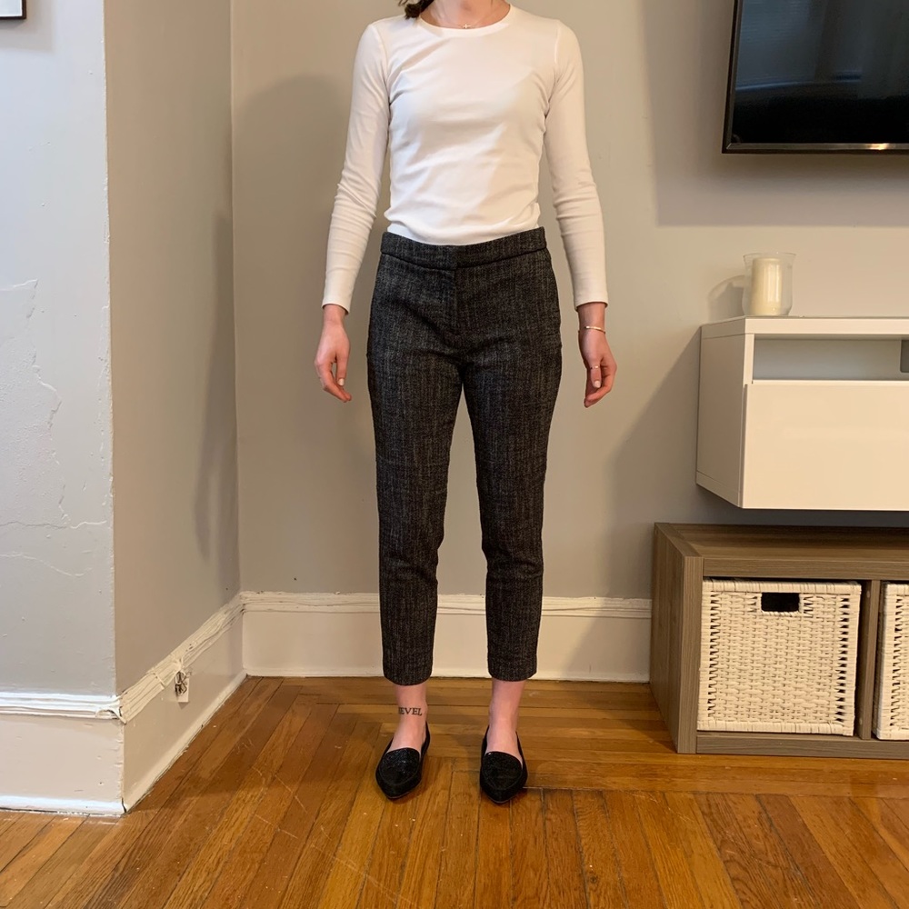 Tweed Crop Pants